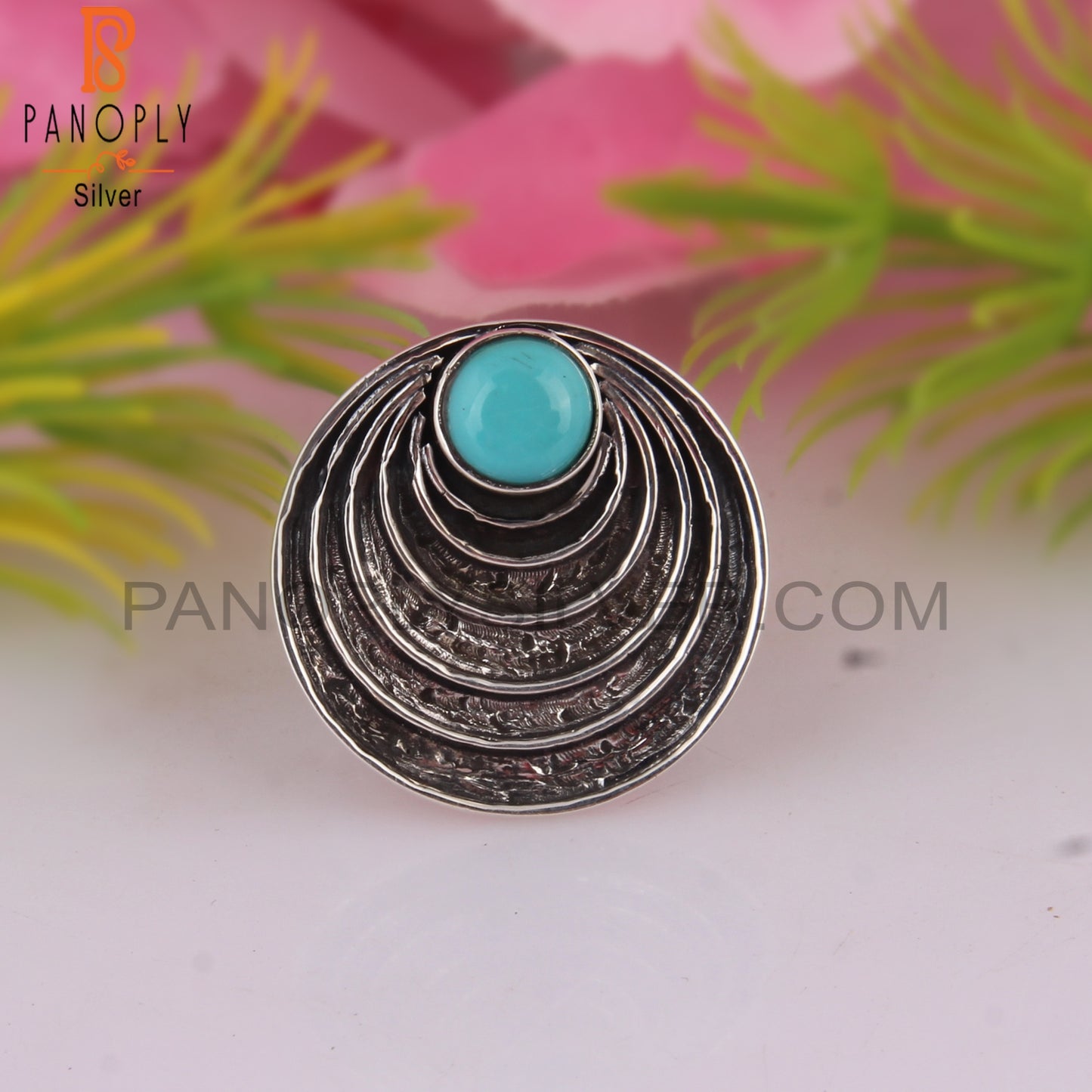 Designer Arizona Turquoise 925 Sterling Silver Ring