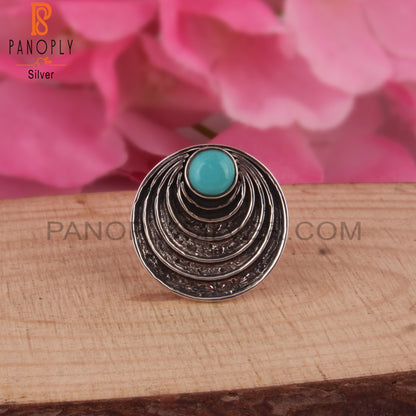 Designer Arizona Turquoise 925 Sterling Silver Ring