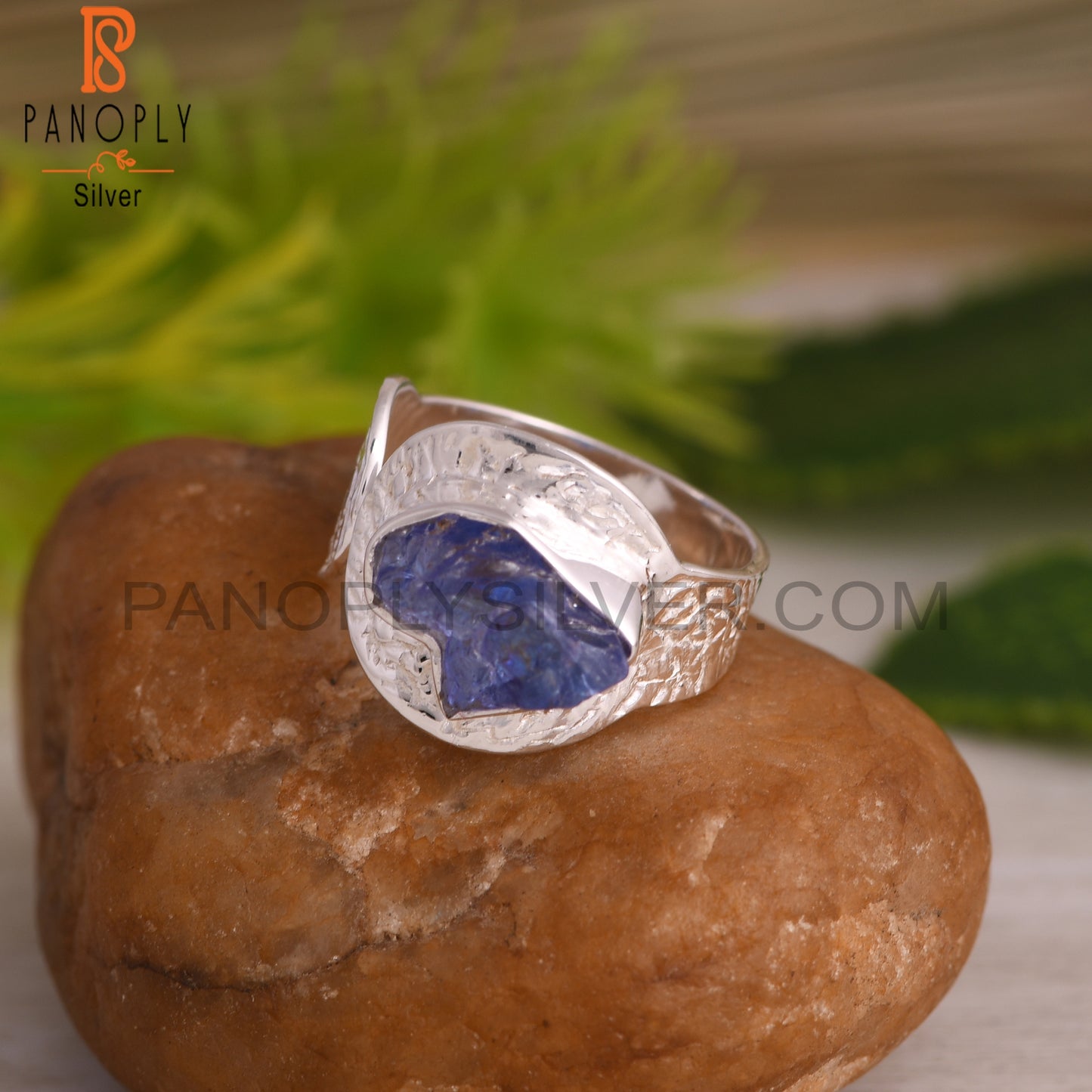 Tanzanite Rough 925 Sterling Silver Ring