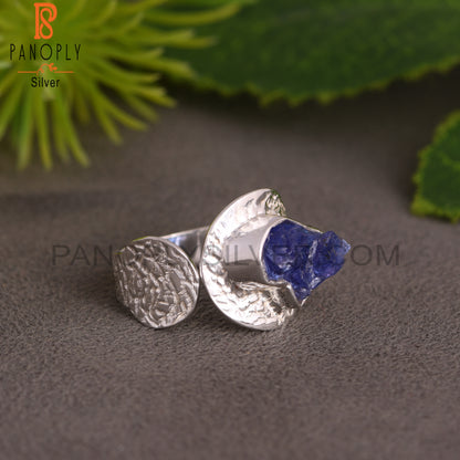 Tanzanite Rough 925 Sterling Silver Ring