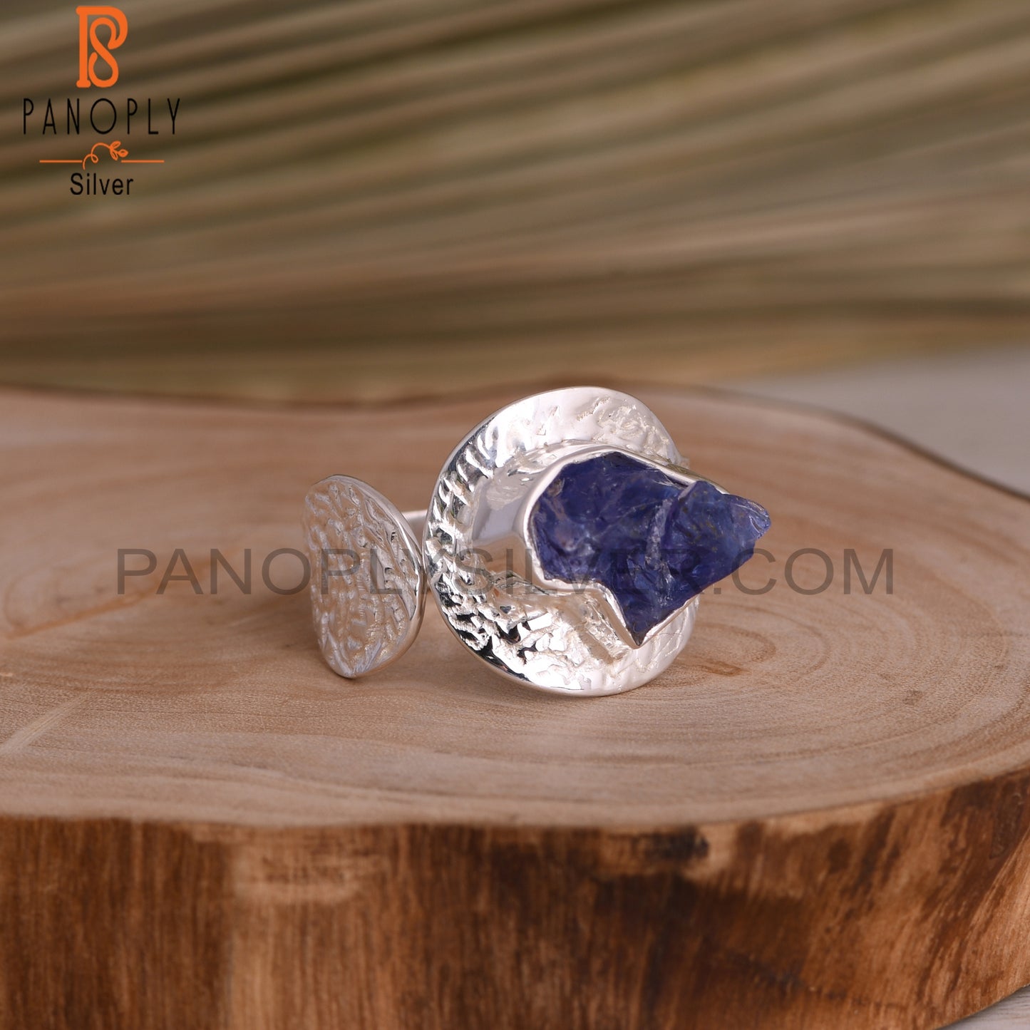 Tanzanite Rough 925 Sterling Silver Ring