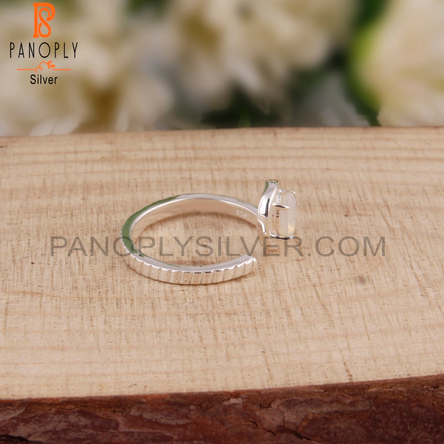 Ethiopian Opal Oval 925 Stamp Sterling Silver Casual Ring