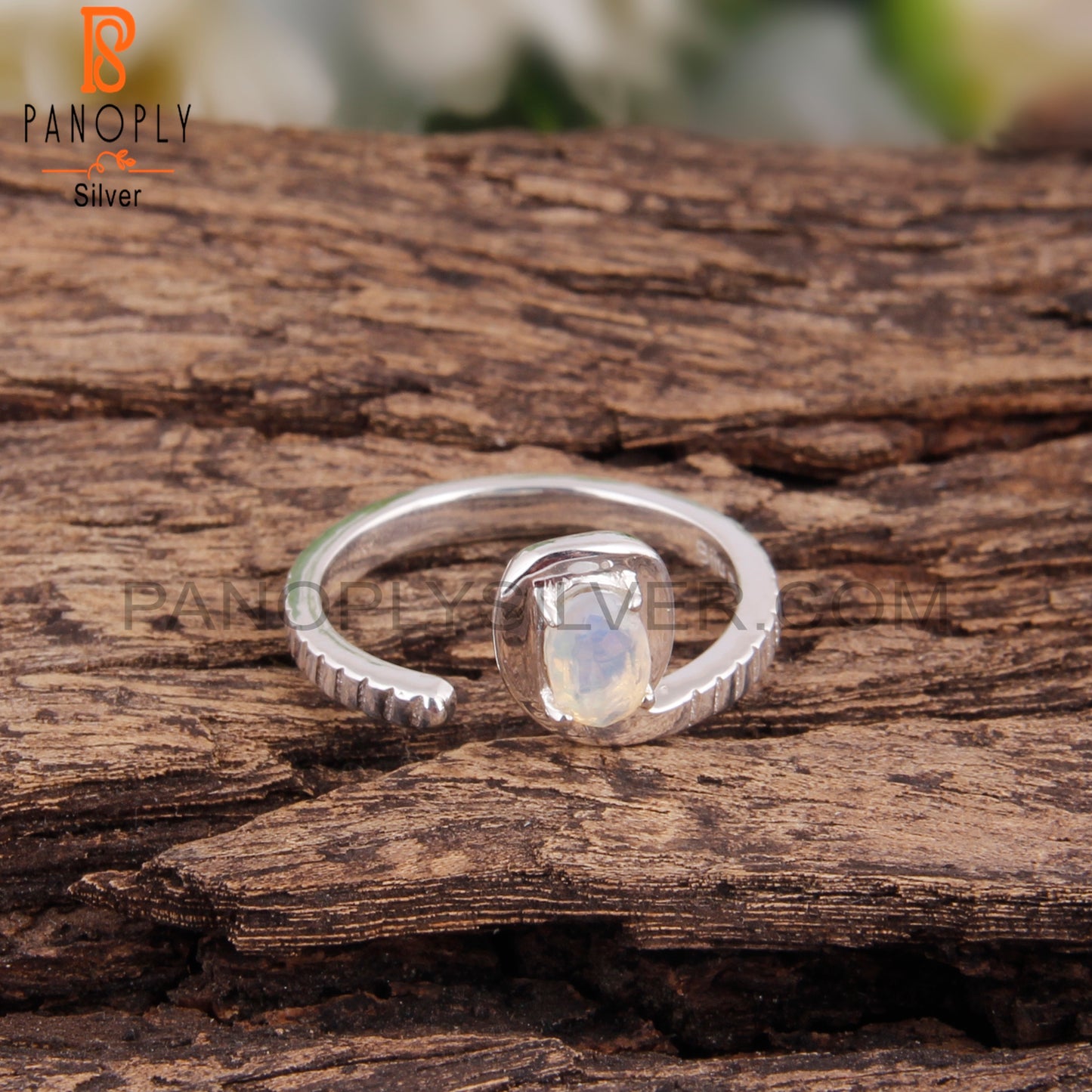Ethiopian Opal Oval 925 Stamp Sterling Silver Casual Ring