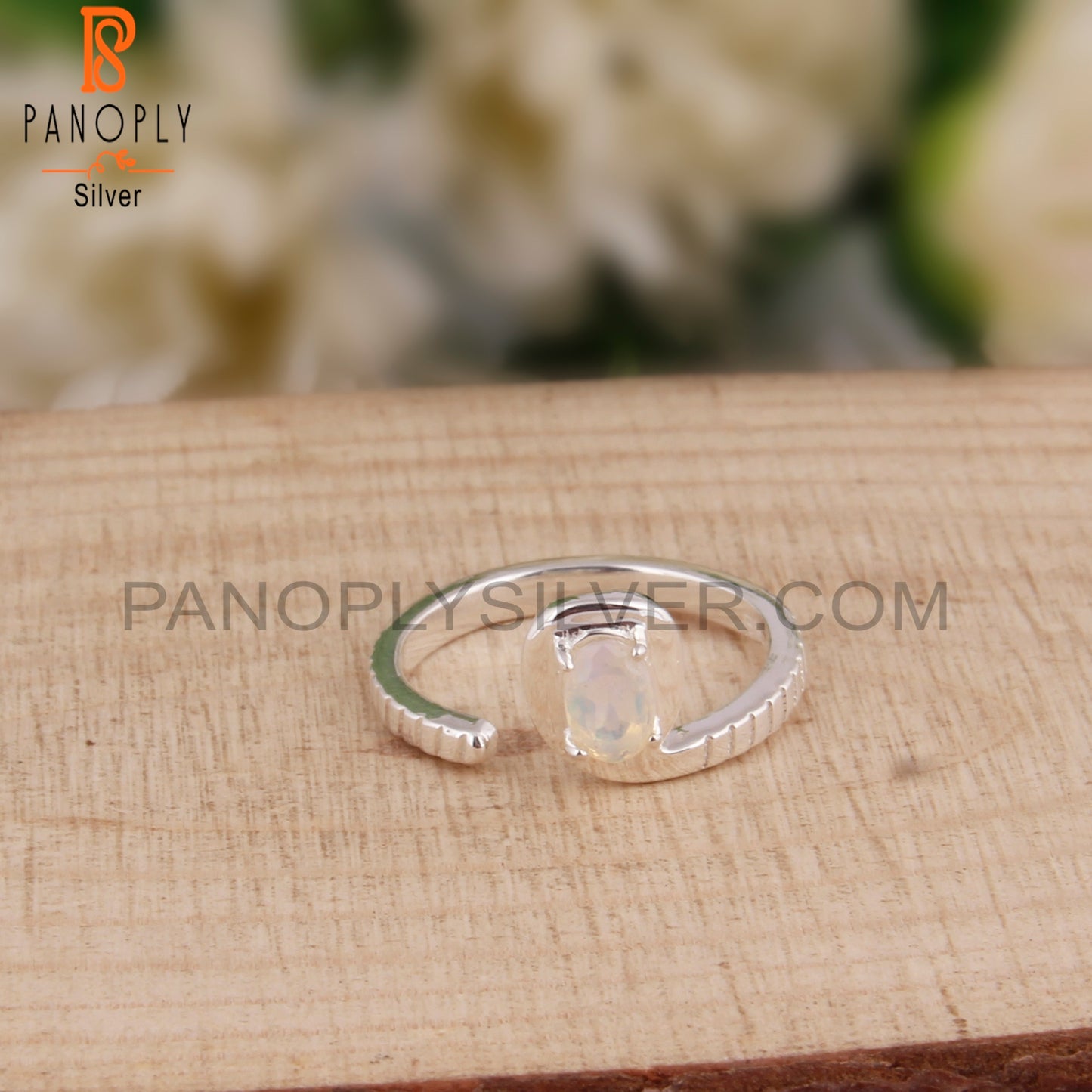 Ethiopian Opal Oval 925 Stamp Sterling Silver Casual Ring
