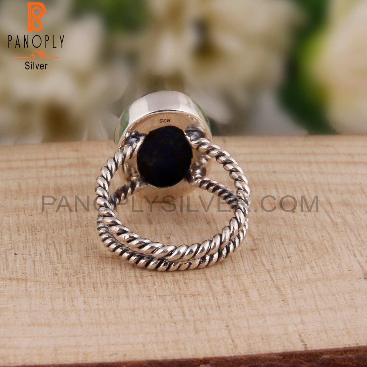 Mojave Copper Lapis 925 Sterling Silver Elegant Ring