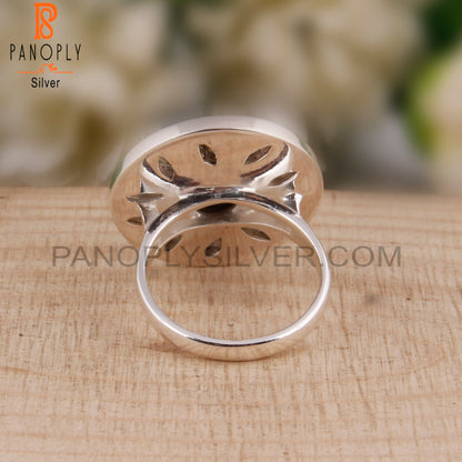 Smoky & Mojave Copper Ethiopian Opal 925 Sterling Silver Ring
