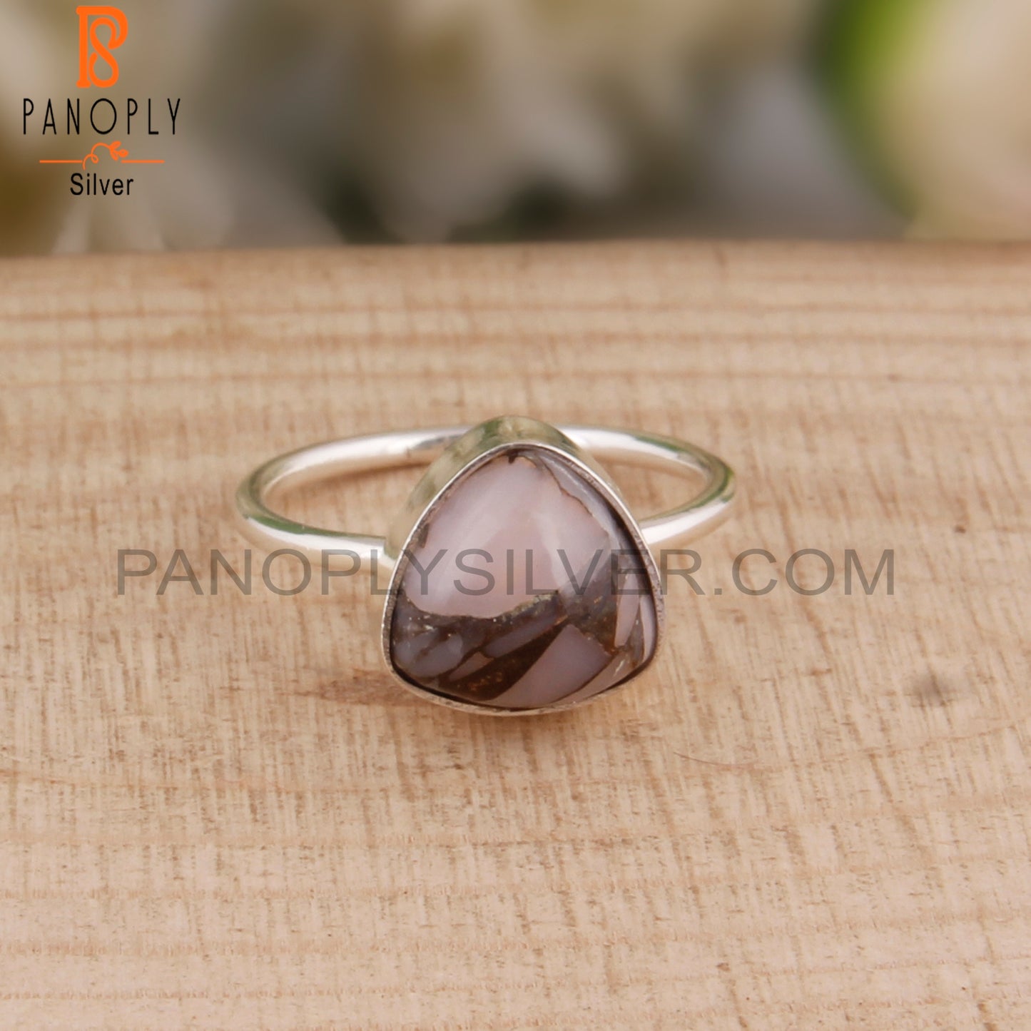 Pink Mojave Copper Opal Turquoise 925 Sterling Silver Ring