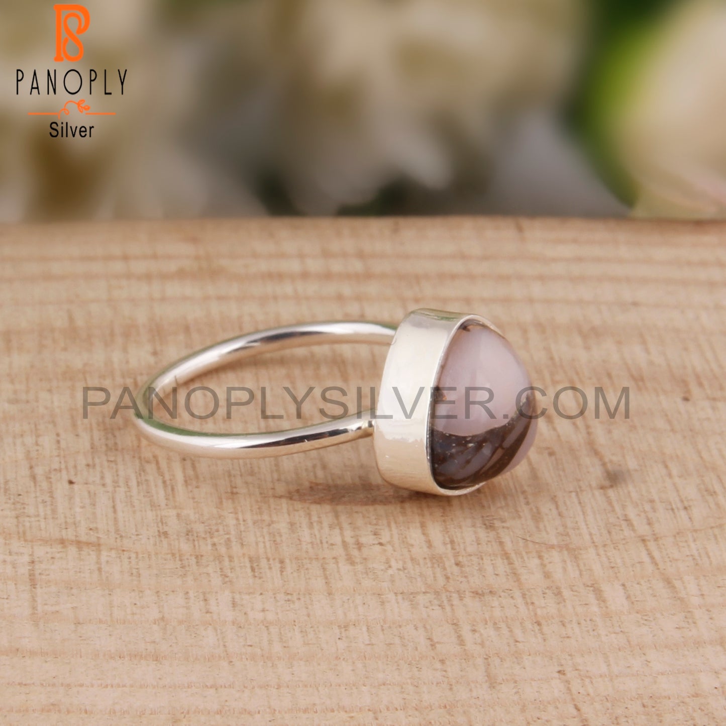 Pink Mojave Copper Opal Turquoise 925 Sterling Silver Ring