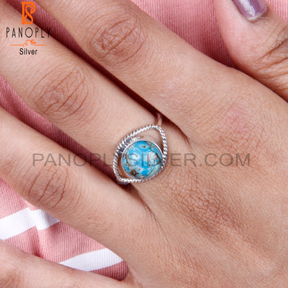 Mojave Copper Turquoise Hypoallergenic 925 Ring