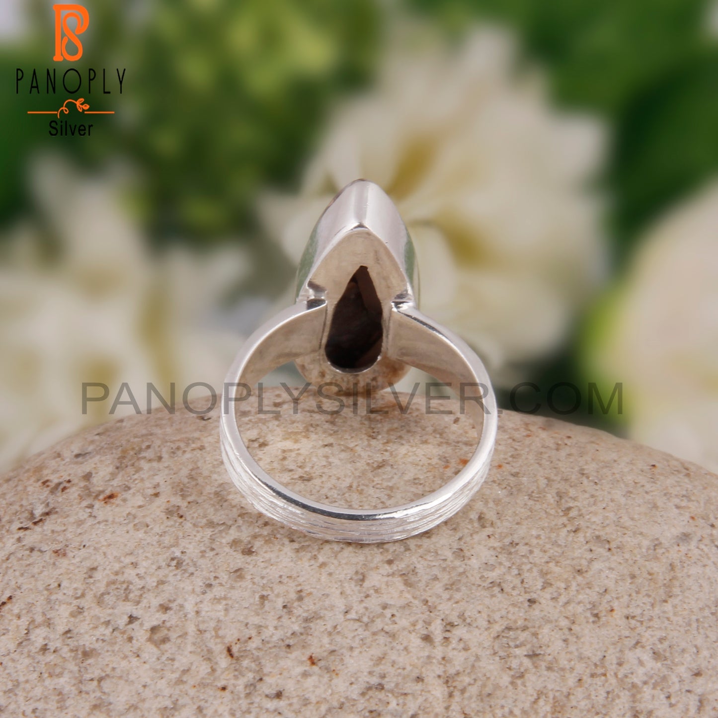 Mojave Pink Opal Turquoise Pear 925 Silver Pretty Ring
