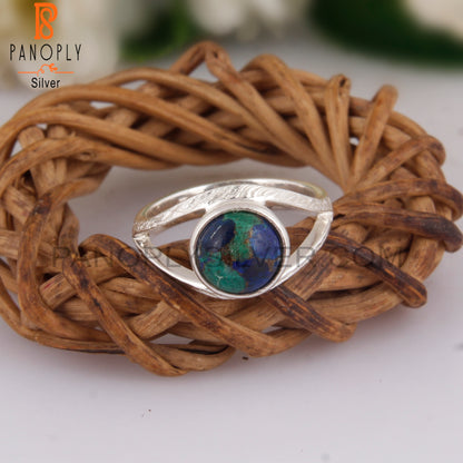 Mojave Azurite Malachite Gemstone 925 Silver Ring