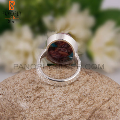 Mojave Oyster Turquoise Oval Sterling Silver Ring