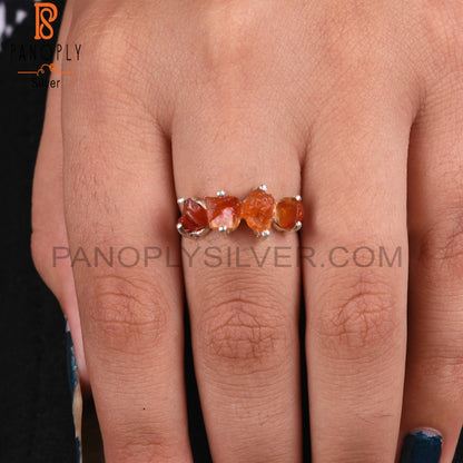 Cute Carnelian 925 Sterling Silver Ring