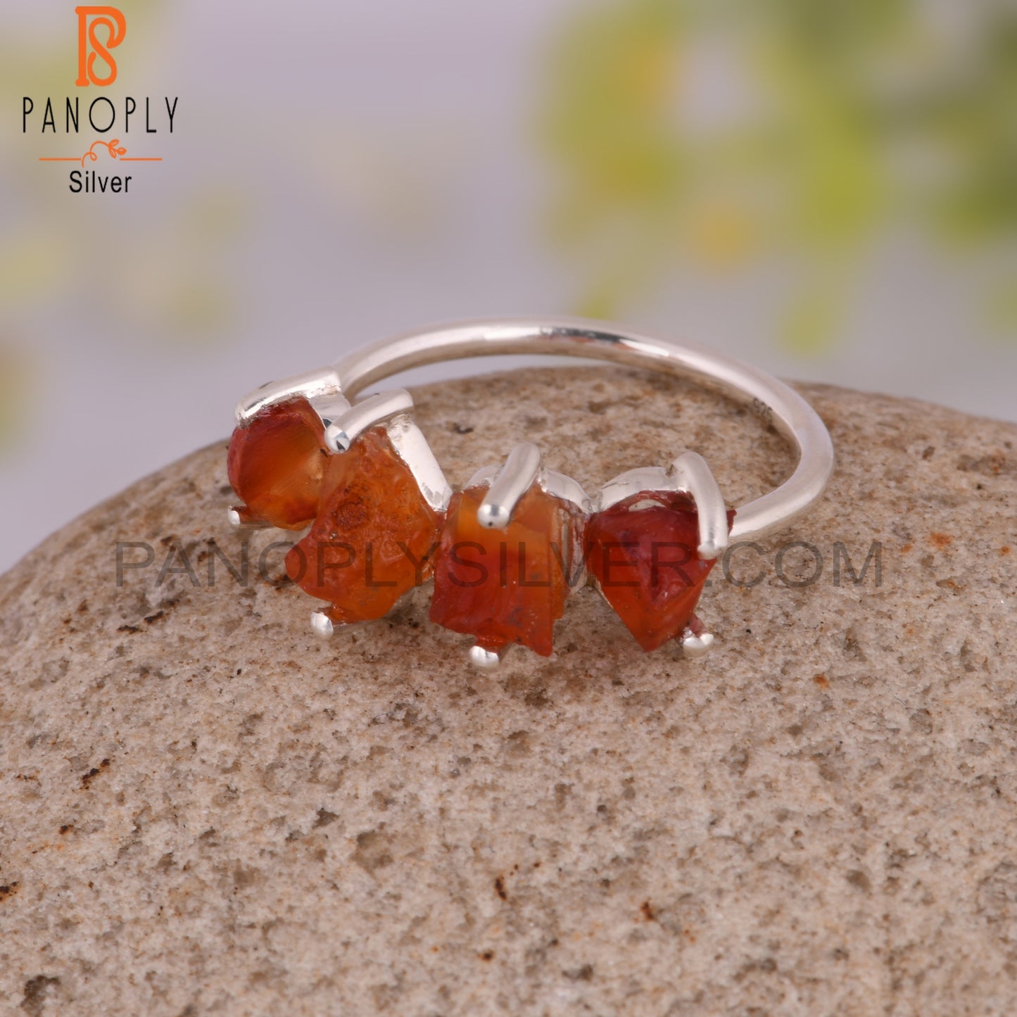 Cute Carnelian 925 Sterling Silver Ring