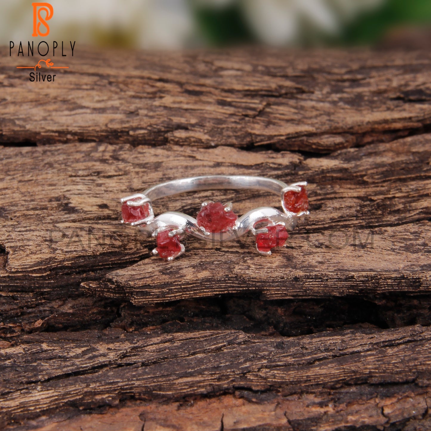 Stylish Spinel Ruby Designer 925 Sterling Silver Ring