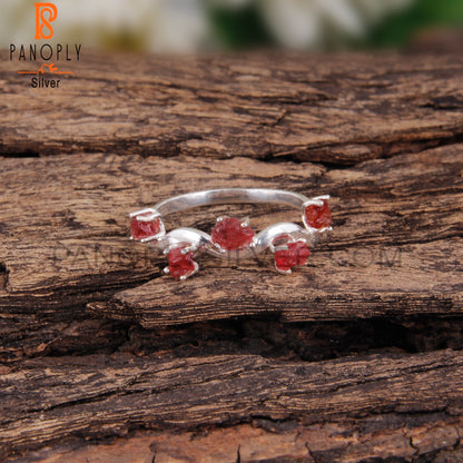 Stylish Spinel Ruby Designer 925 Sterling Silver Ring