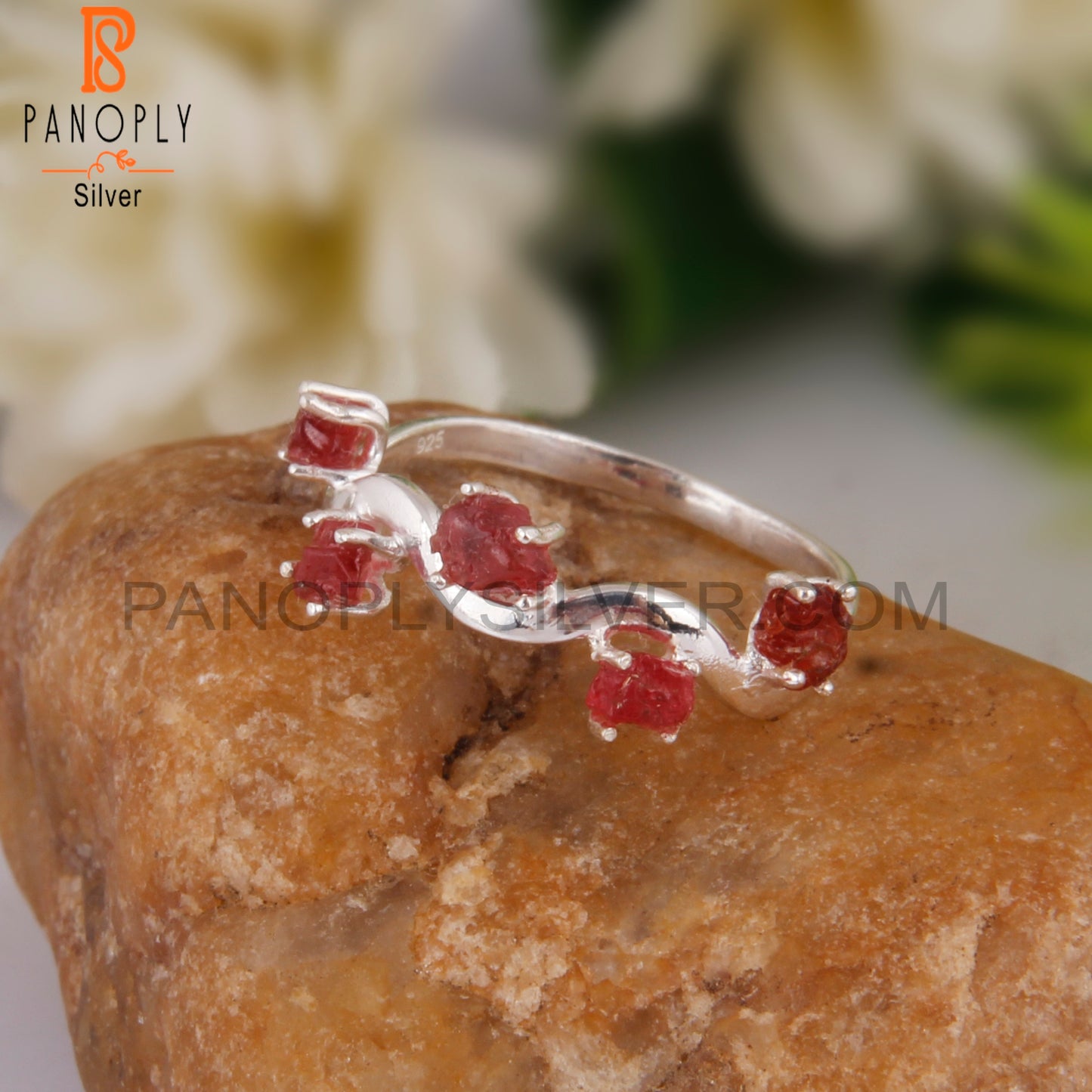 Stylish Spinel Ruby Designer 925 Sterling Silver Ring