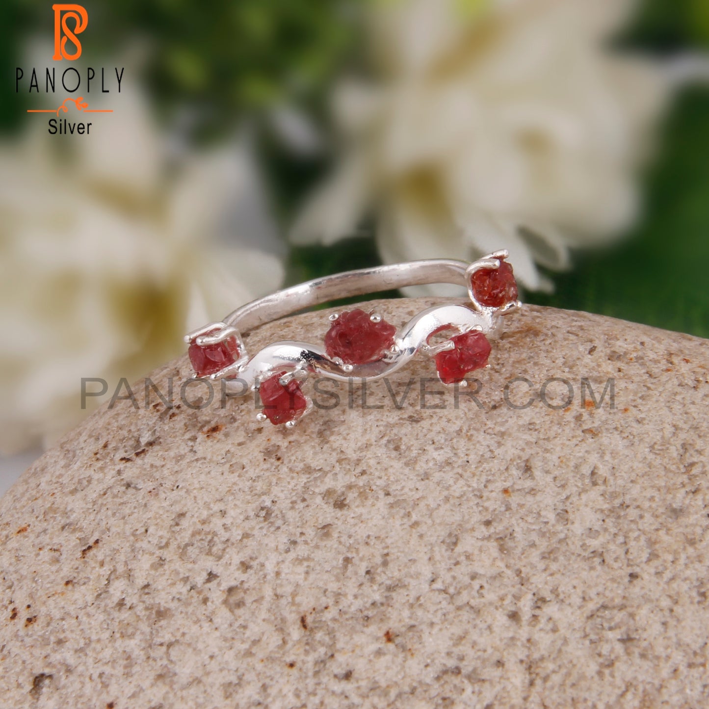 Stylish Spinel Ruby Designer 925 Sterling Silver Ring