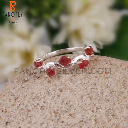 Stylish Spinel Ruby Designer 925 Sterling Silver Ring