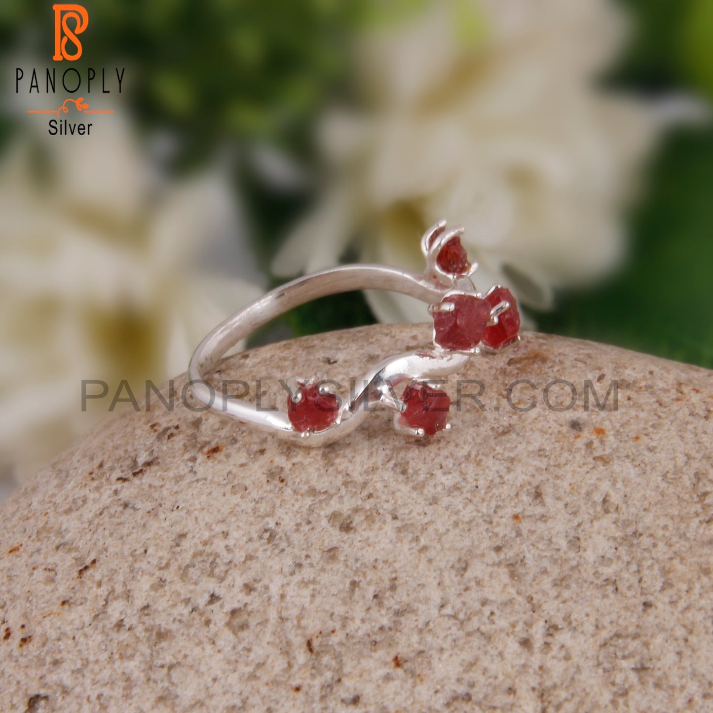 Stylish Spinel Ruby Designer 925 Sterling Silver Ring