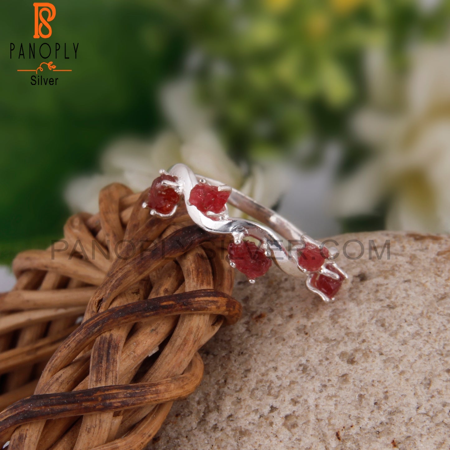 Stylish Spinel Ruby Designer 925 Sterling Silver Ring