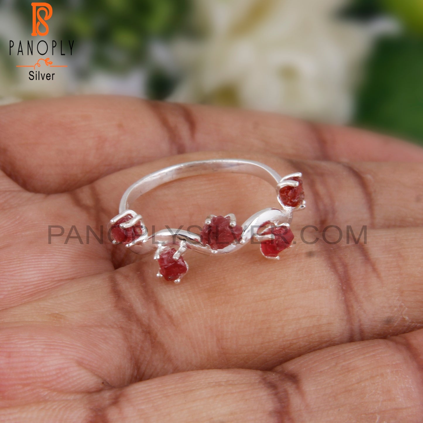 Stylish Spinel Ruby Designer 925 Sterling Silver Ring