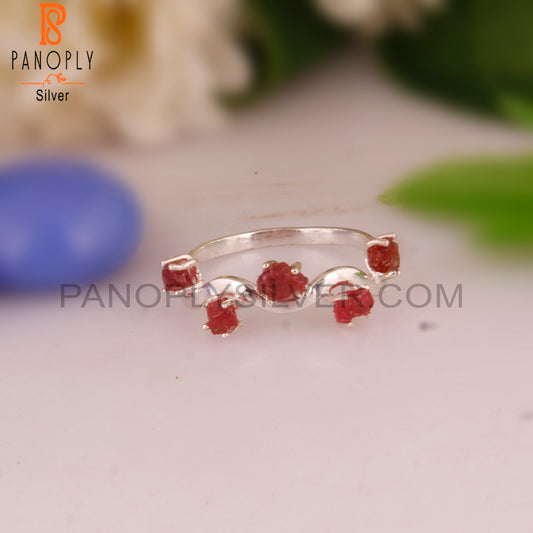 Stylish Spinel Ruby Designer 925 Sterling Silver Ring