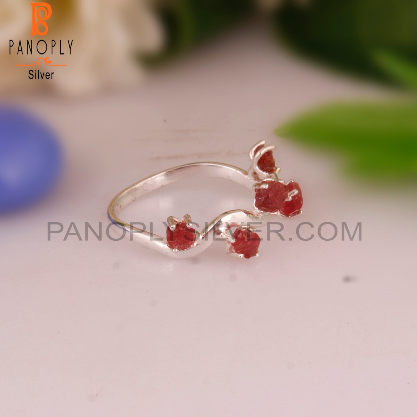 Stylish Spinel Ruby Designer 925 Sterling Silver Ring