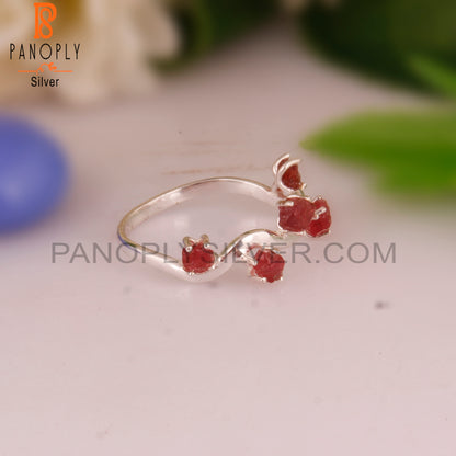 Stylish Spinel Ruby Designer 925 Sterling Silver Ring