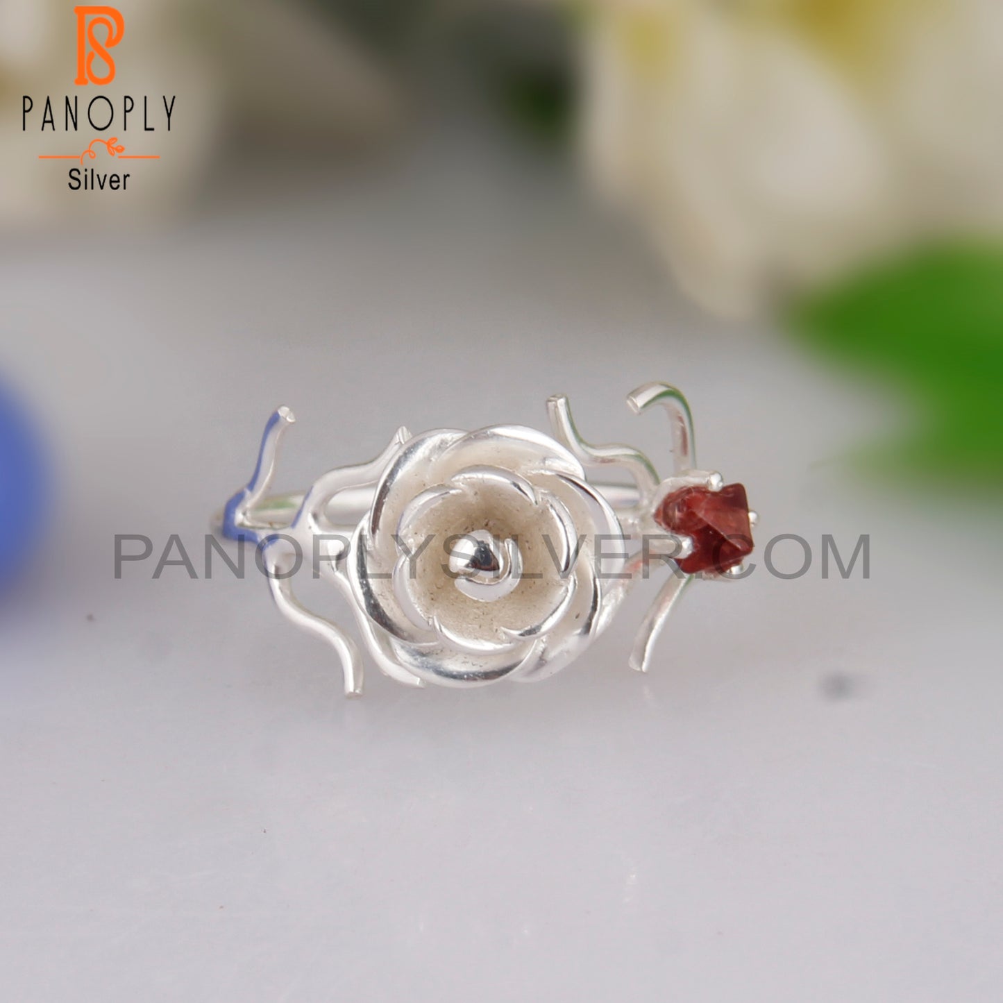 Spinel Ruby 925 Sterling Silver Lightweight Ring