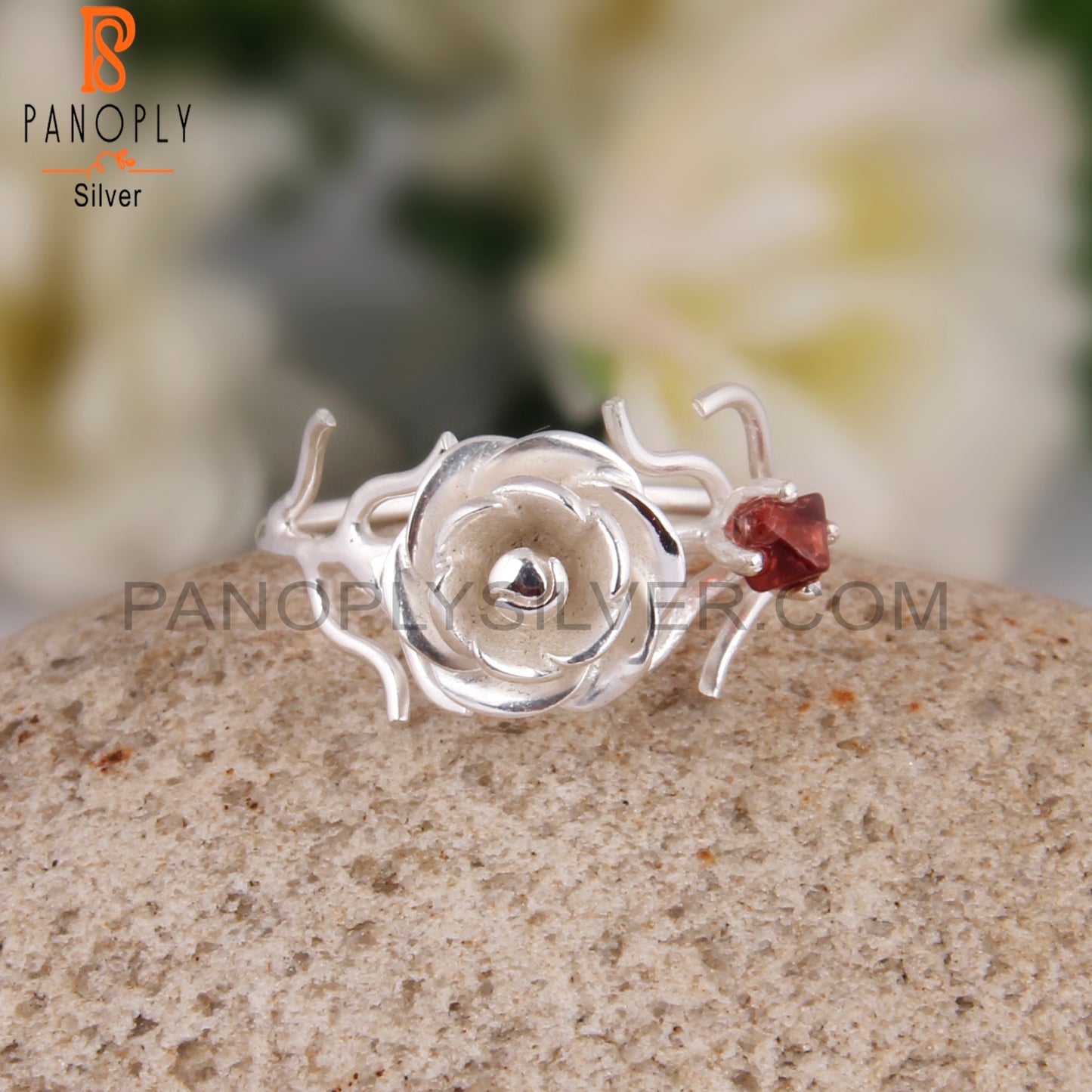 Spinel Ruby 925 Sterling Silver Lightweight Ring