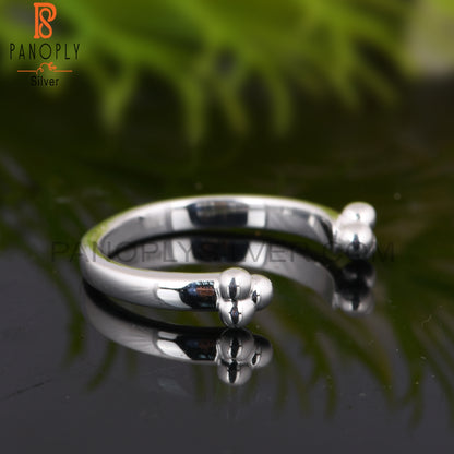 Handmade Toe 925 Sterling Silver Ring