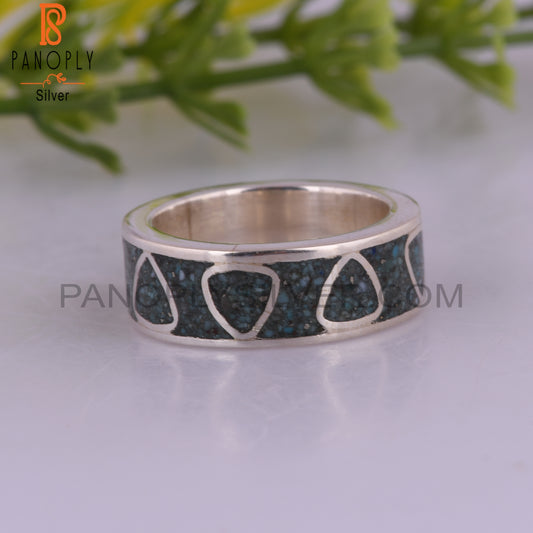 Handmade Arizona Turquoise 925 Sterling Silver Minimalist Ring
