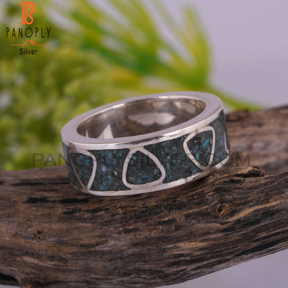 Handmade Arizona Turquoise 925 Sterling Silver Minimalist Ring