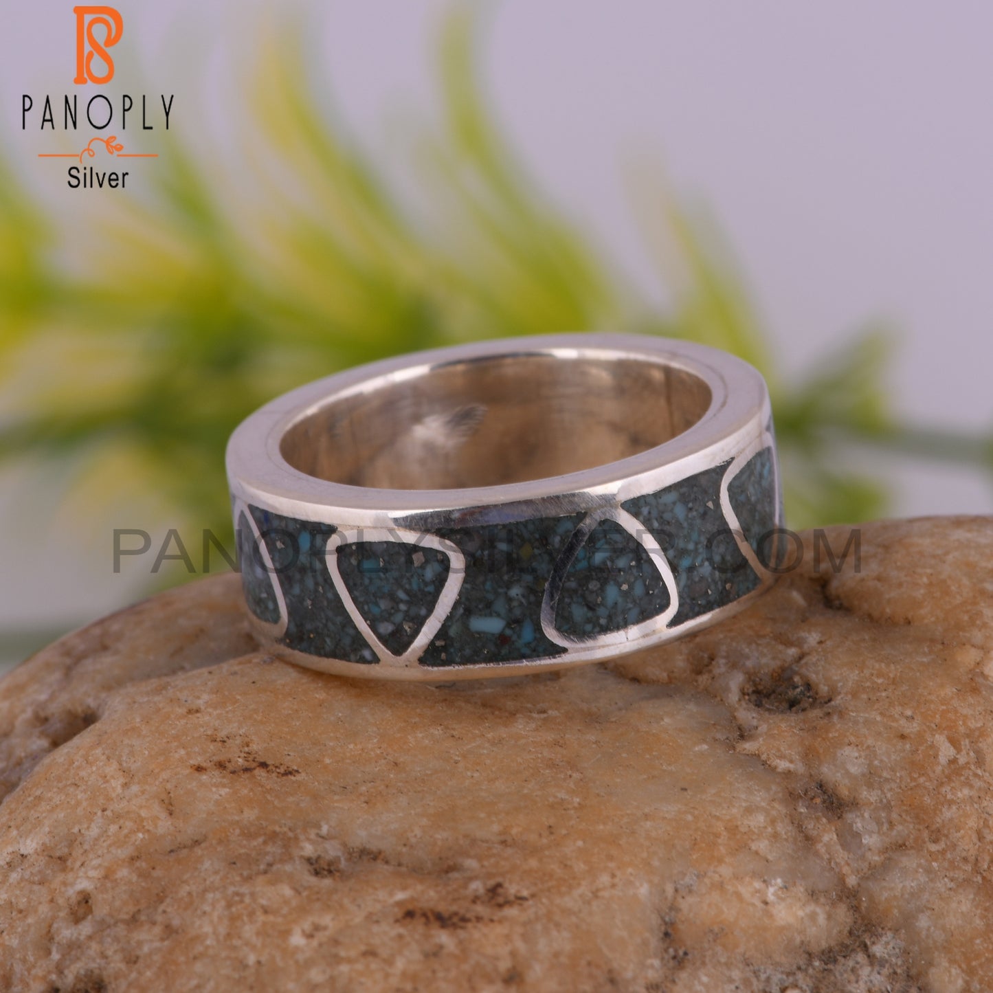 Handmade Arizona Turquoise 925 Sterling Silver Minimalist Ring