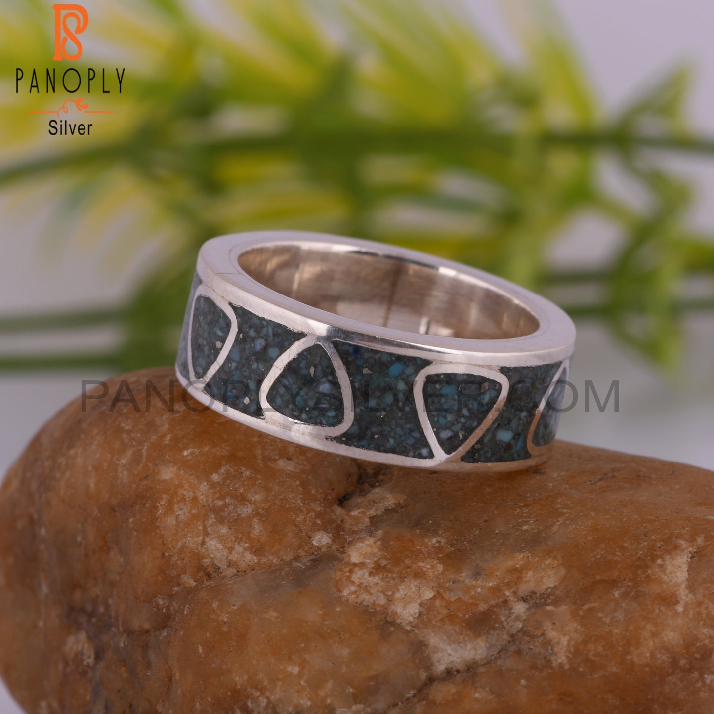 Handmade Arizona Turquoise 925 Sterling Silver Minimalist Ring