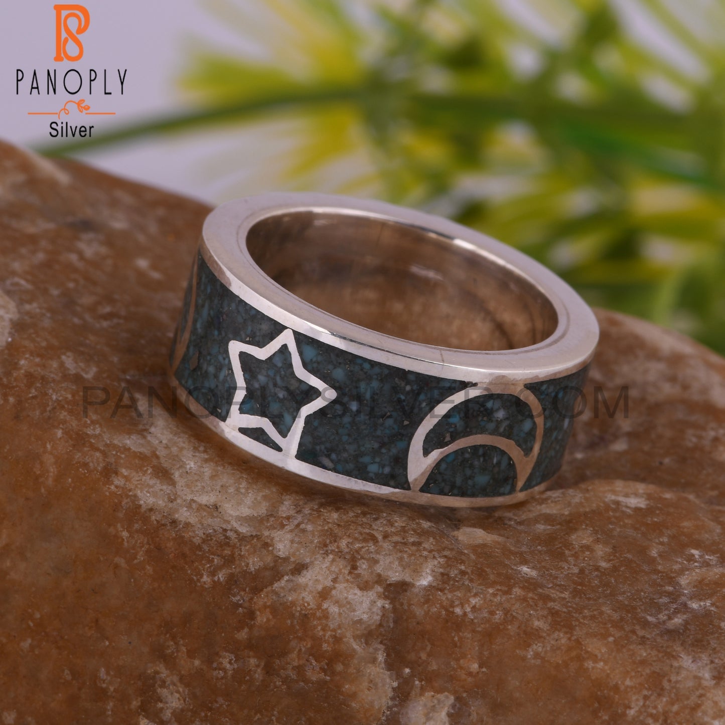 Arizona Turquoise Aesthetic Inlay 925 Sterling Silver Ring