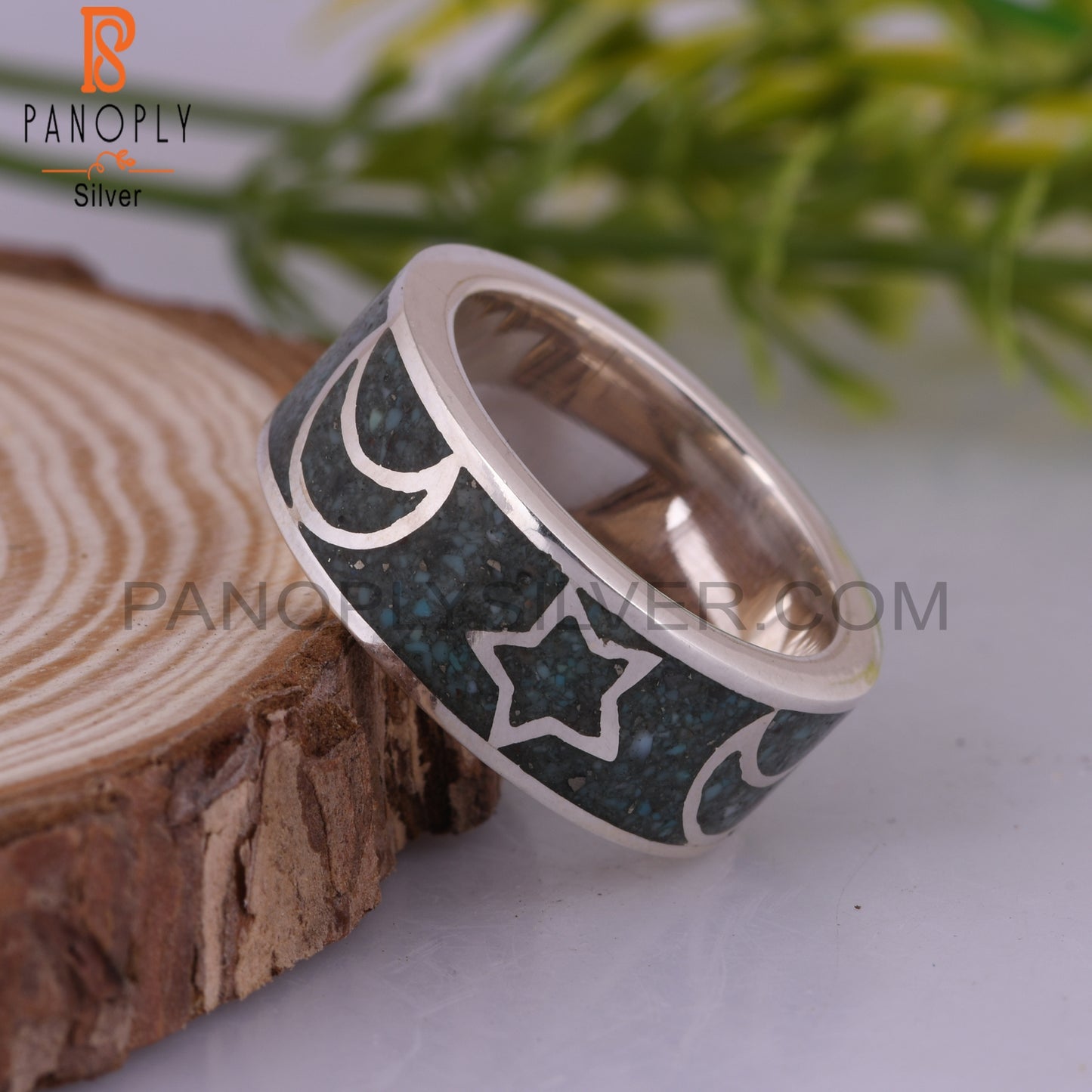 Arizona Turquoise Aesthetic Inlay 925 Sterling Silver Ring