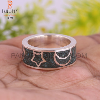 Arizona Turquoise Aesthetic Inlay 925 Sterling Silver Ring