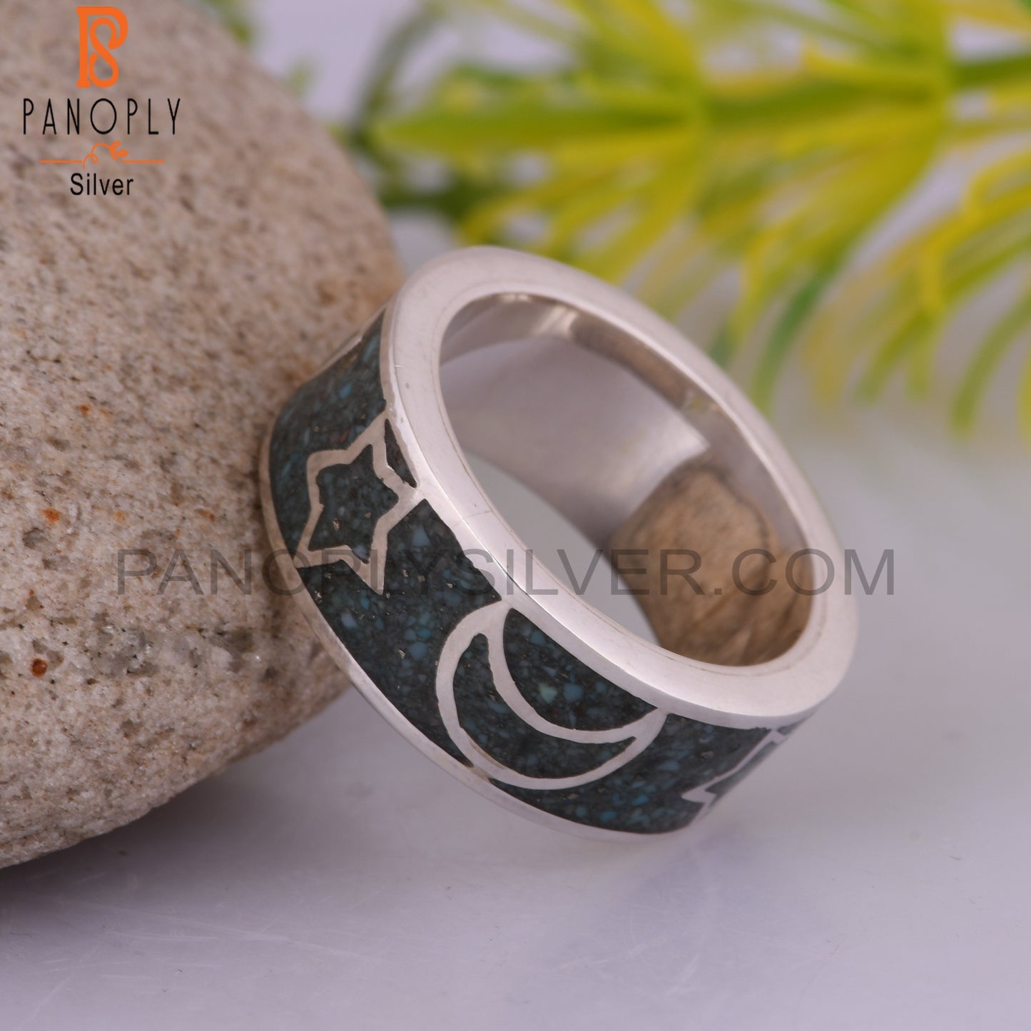 Arizona Turquoise Aesthetic Inlay 925 Sterling Silver Ring