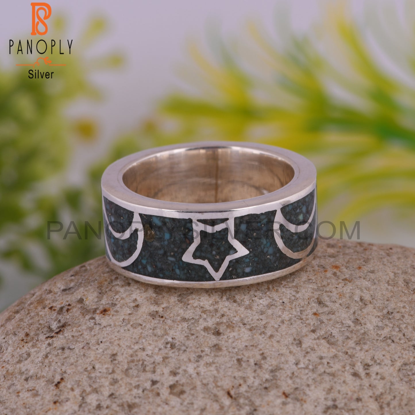 Arizona Turquoise Aesthetic Inlay 925 Sterling Silver Ring
