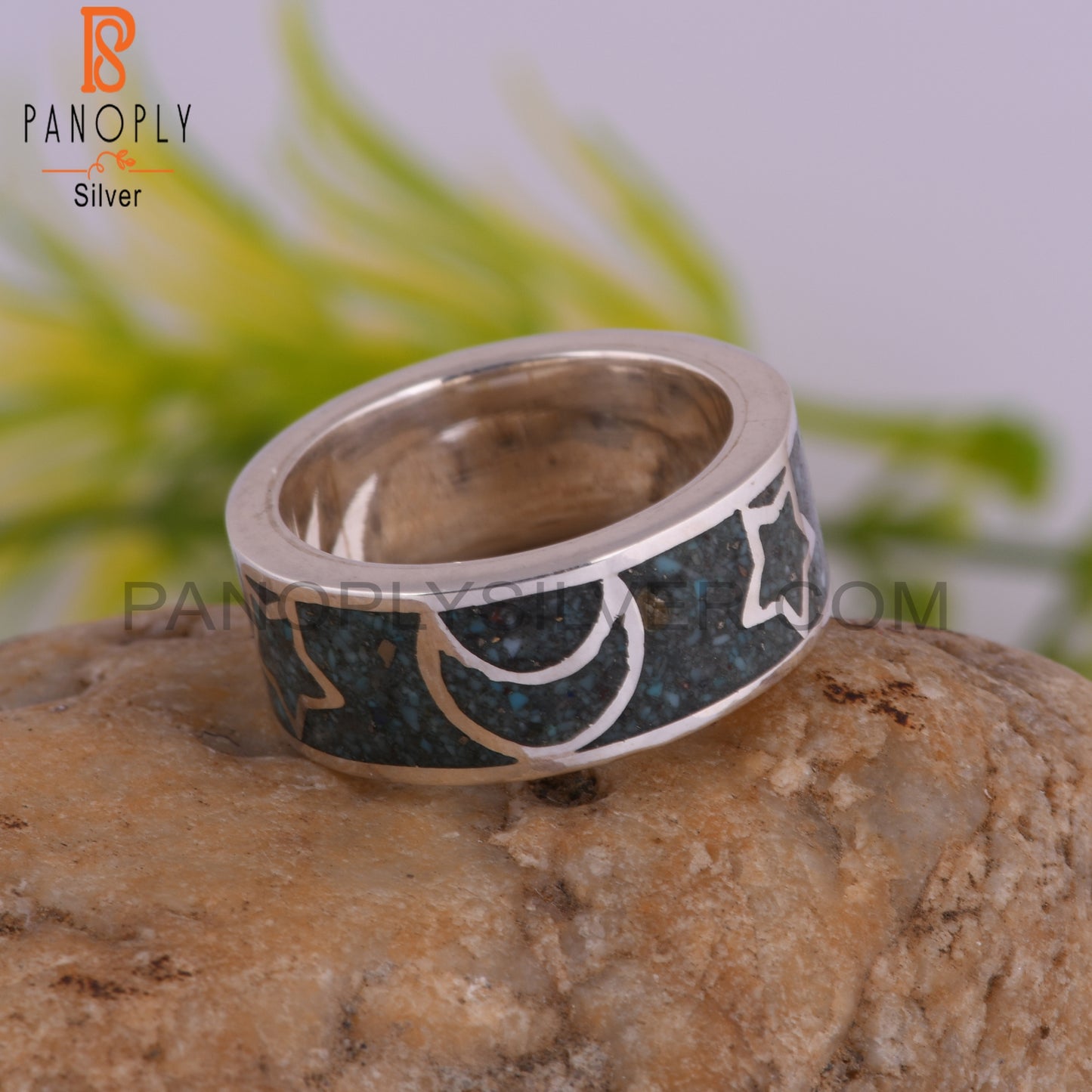 Arizona Turquoise Aesthetic Inlay 925 Sterling Silver Ring