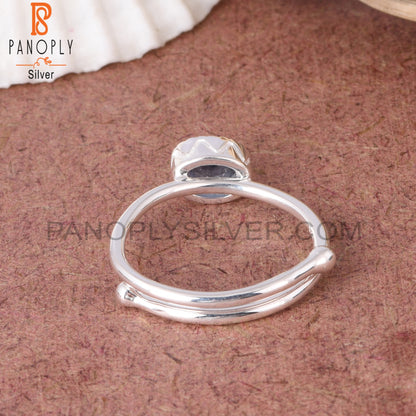 Kyanite 925 Sterling Silver Adjustable Ring For Women