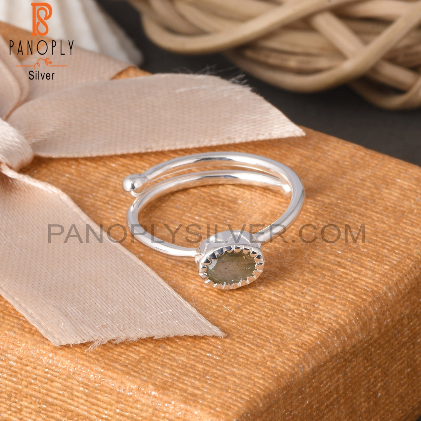 Labradorite Oval Shape 925 Sterling Silver Gemstone Ring