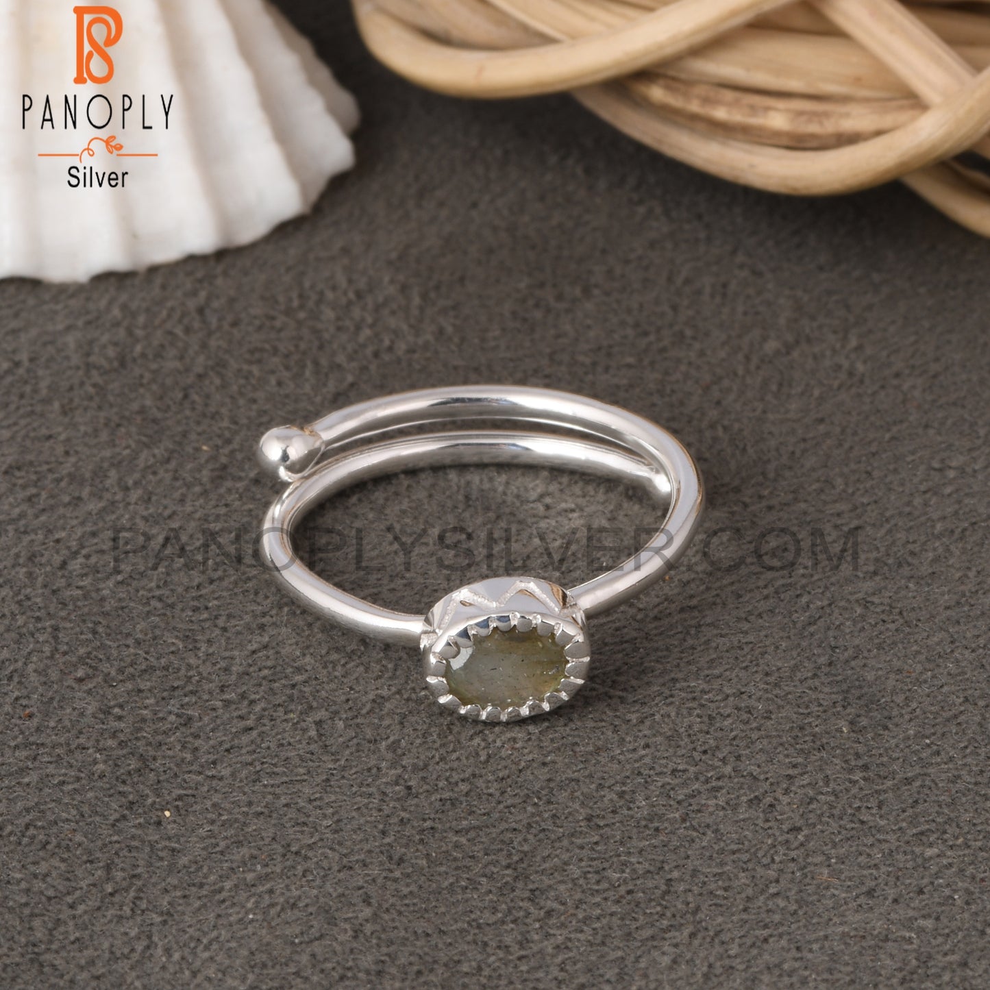 Labradorite Oval Shape 925 Sterling Silver Gemstone Ring