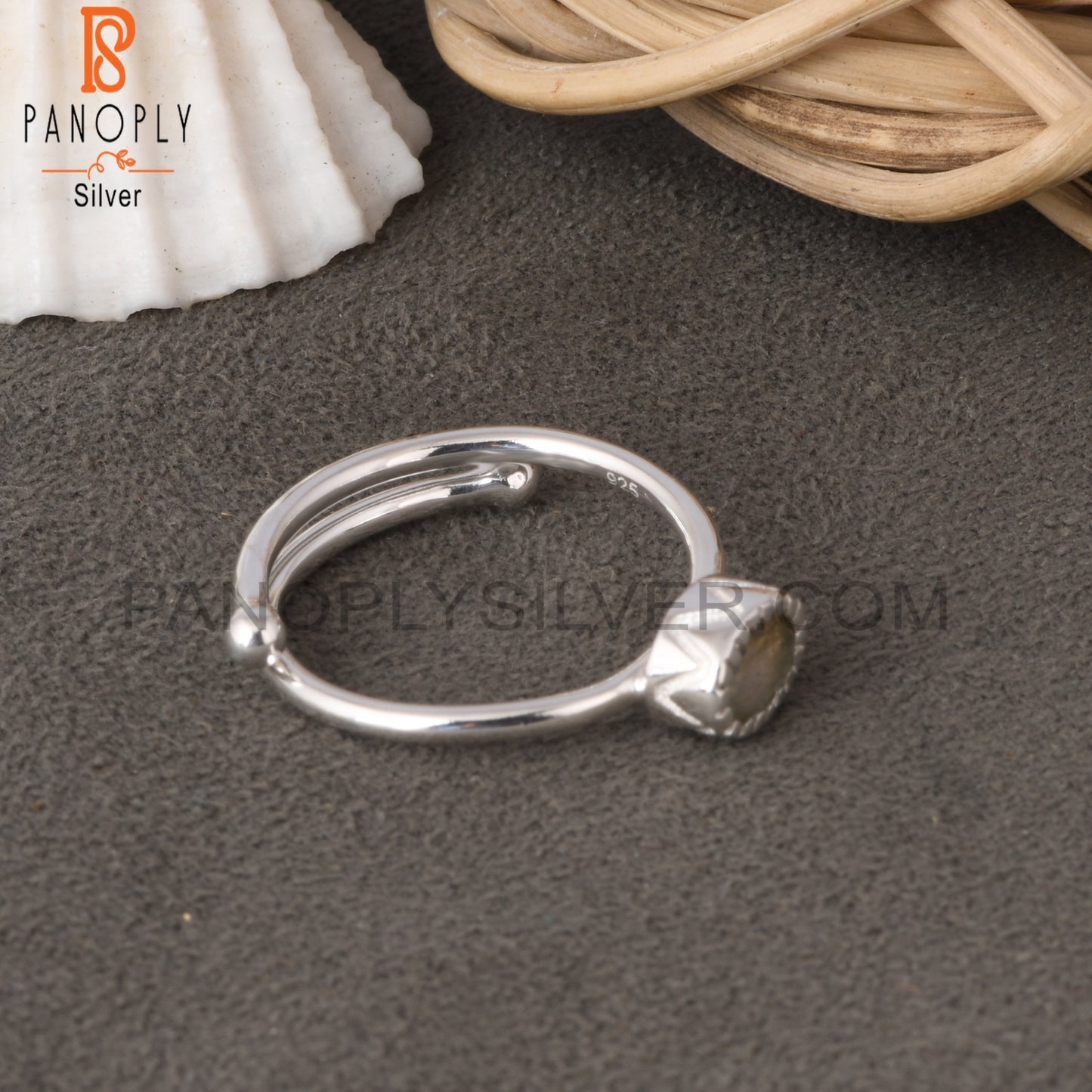 Labradorite Oval Shape 925 Sterling Silver Gemstone Ring