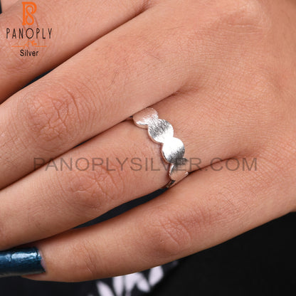 New Minimalist Plain 925 Sterling Silver Ring