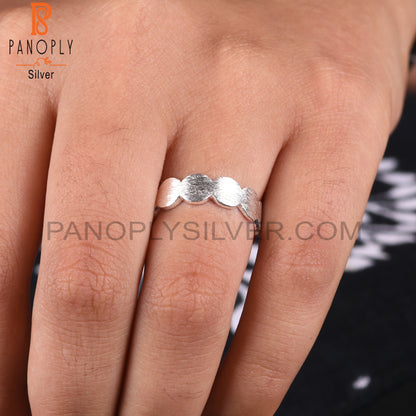 New Minimalist Plain 925 Sterling Silver Ring