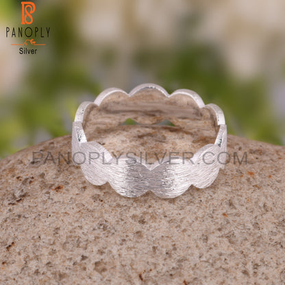 New Minimalist Plain 925 Sterling Silver Ring
