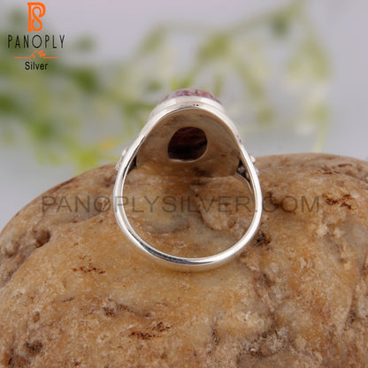 Mojave Copper Purple Oyster Turquoise Silver Aesthetic Ring